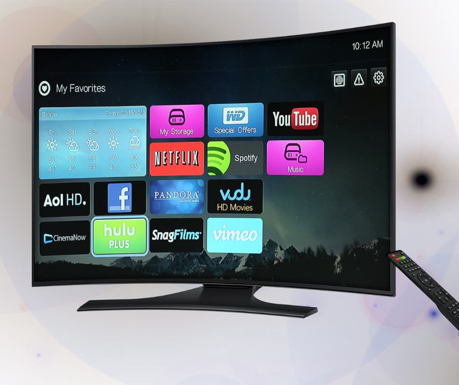 TV screen with static